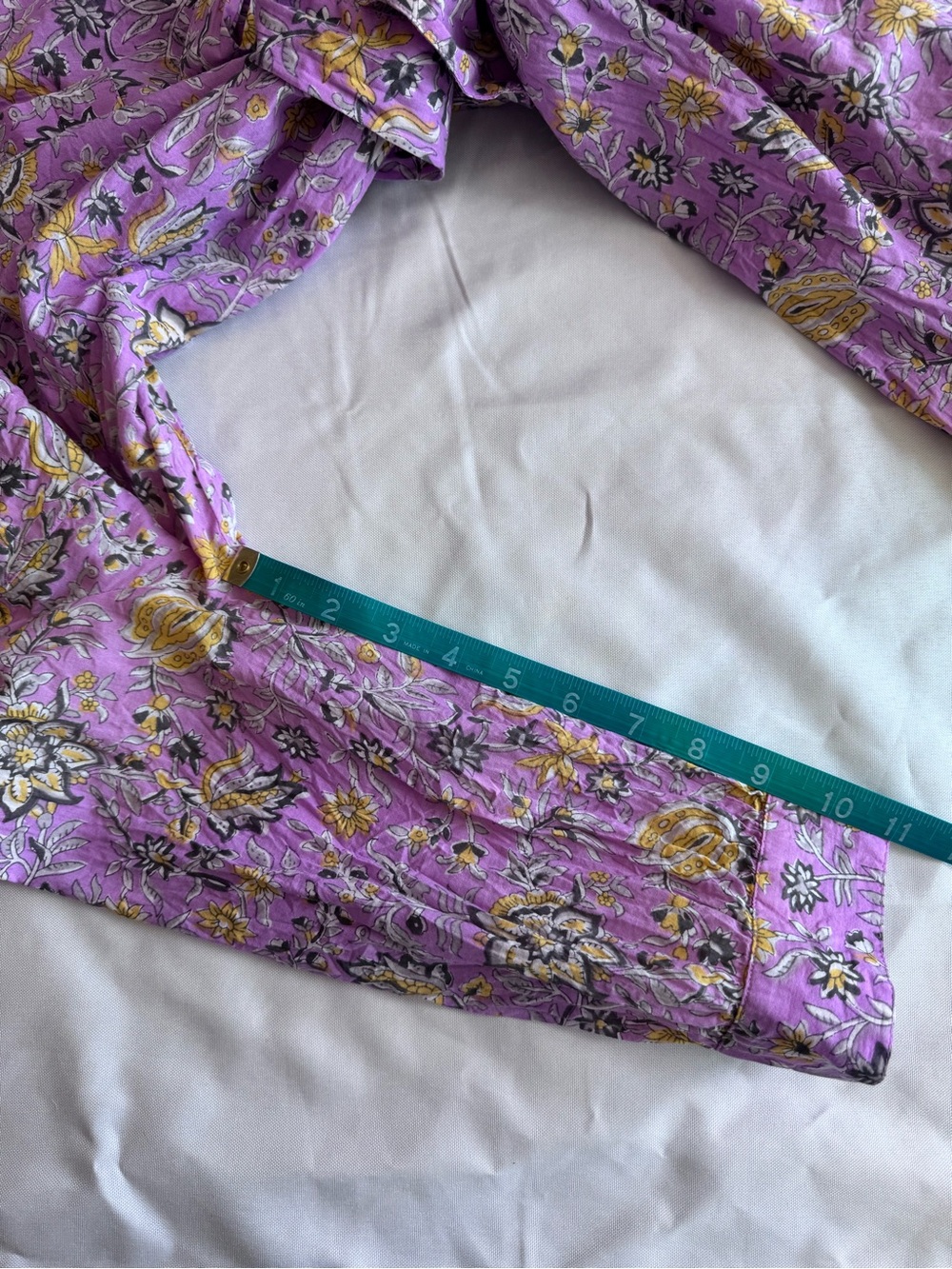 DRA anthroplogie floral cotton dress M/L - Picture 11 of 11